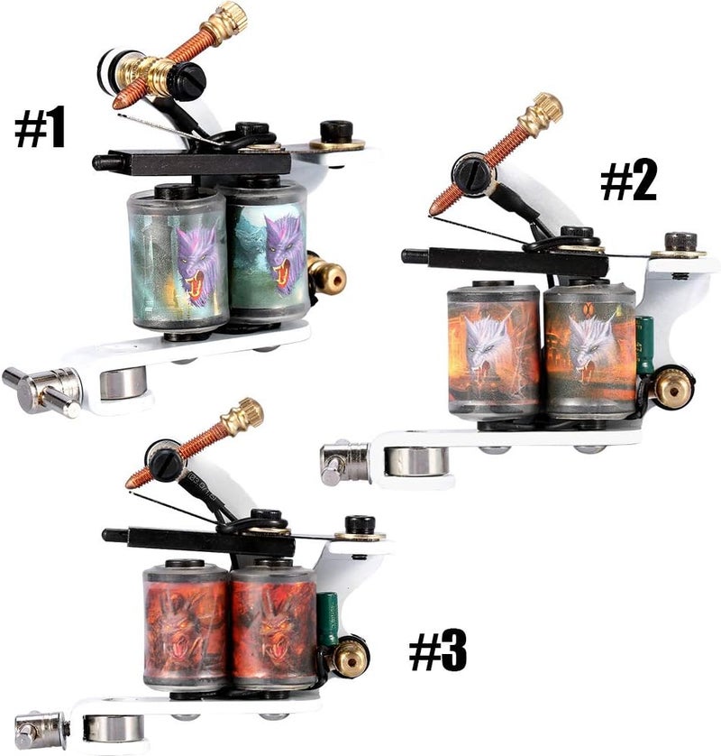 woobles Tattoo Machine Gun Shader Liner Professional Reel Film Coils Gun Frame for Shader Supply Equipment and Artists(#1) - Image 5